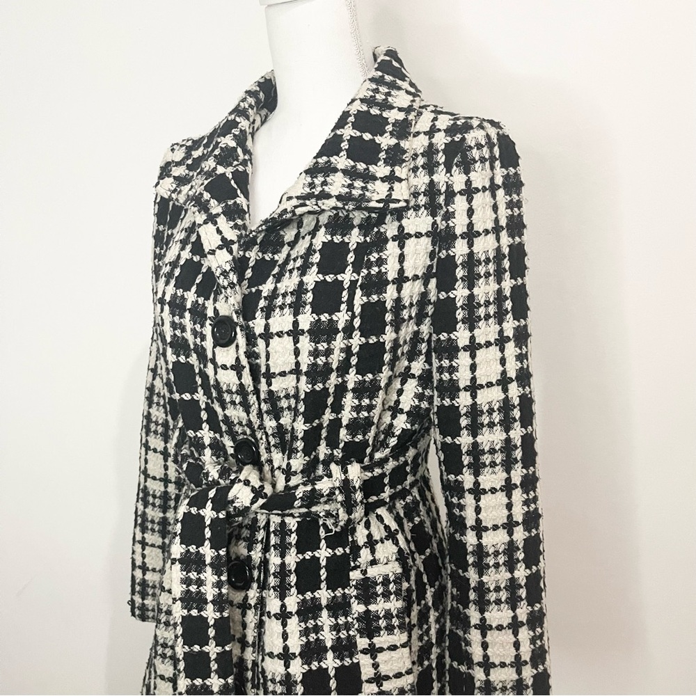 SOLD—LOVESTITCH TWEED TRENCH COAT | SIZE: M - Picture 3 of 8